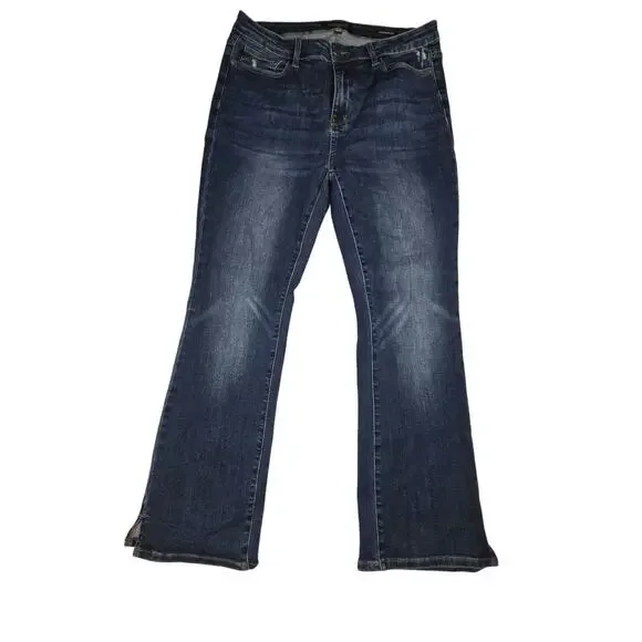 Judy Blue Women's 15/32 Slim Fit Bootcut JB88290-S Slit Hems 33 x 30 (34x29.5) - Picture 1 of 11